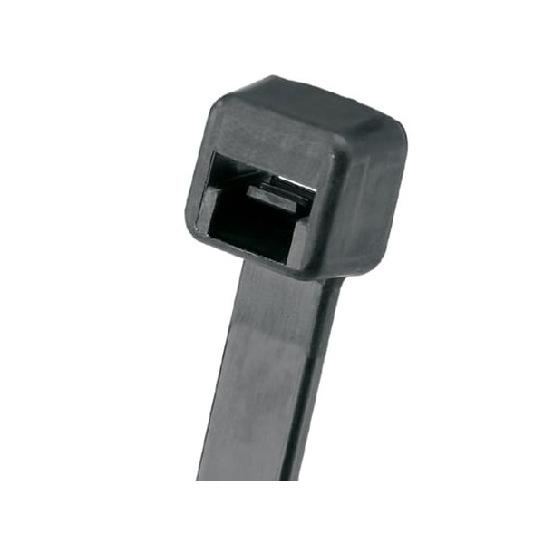 Cable Tie, 14-1/2 in L, 4 in Max Bundle Dia., Black, Nylon 6/6, 120 lb Strength, 250 PK
